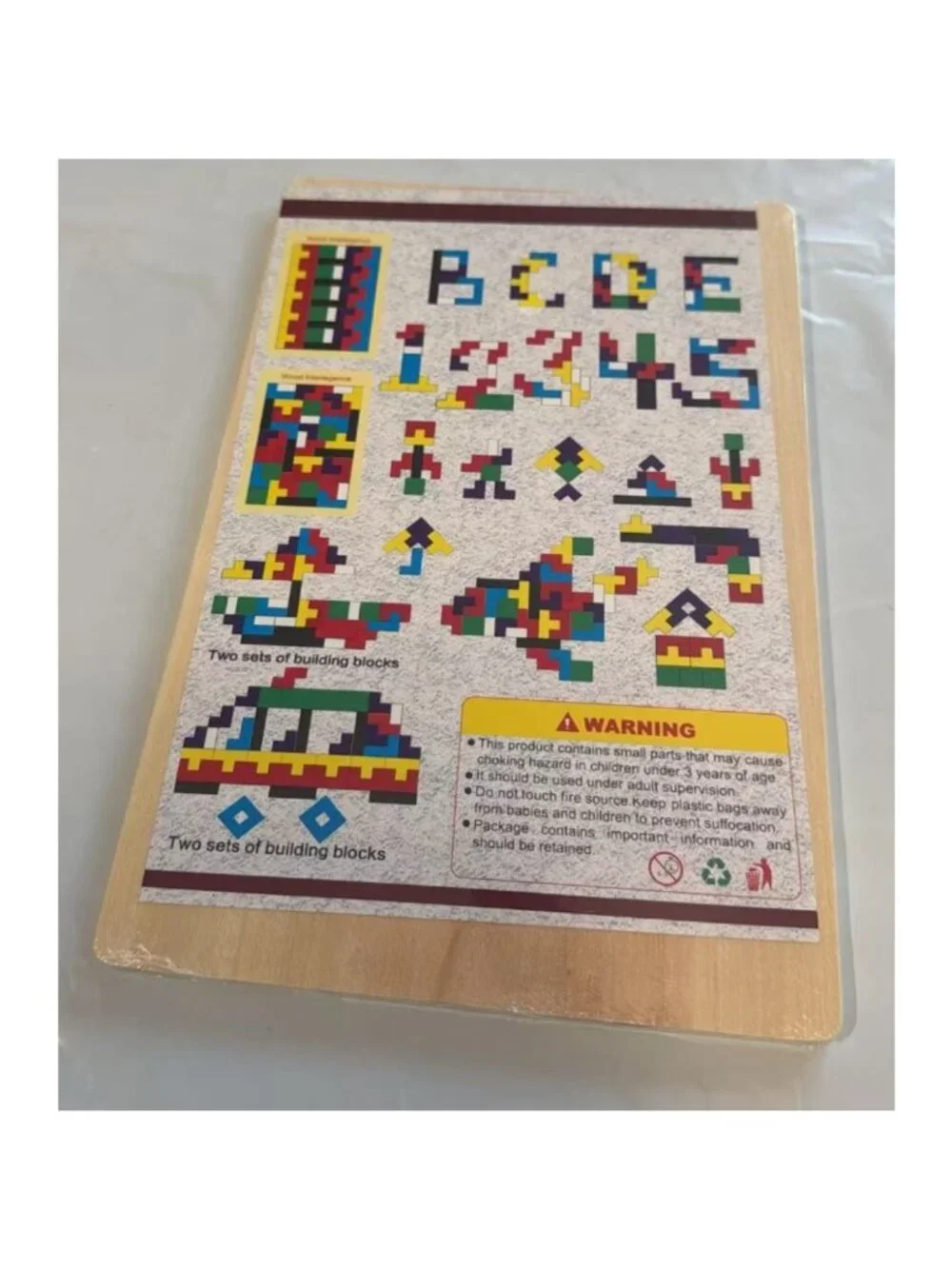 3 PCS 3D Wooden Puzzle Baby Early Education Fun Game Children Thinking Logic Toy